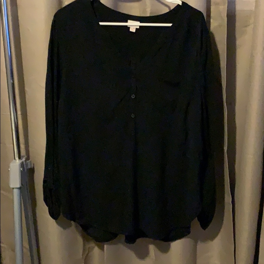 Merona XL black tunic